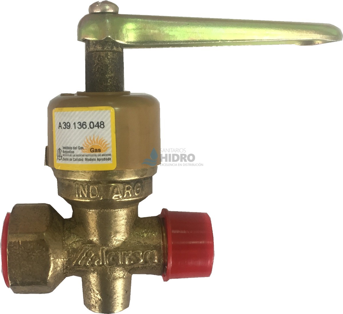 LLAVE GAS 1/2" BRONCE ALARSA