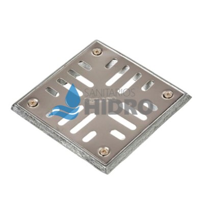 REJA PISO ACERO 10X10