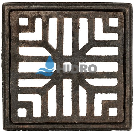 REJA PISO FUNDICION 25X25 SIN MARCO