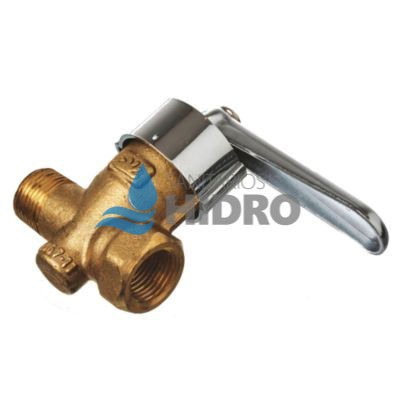 LLAVE GAS 1" CROMO CONICA