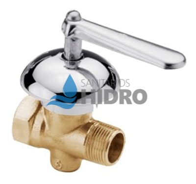 LLAVE GAS 1/2" CON CAMPANA CONICA