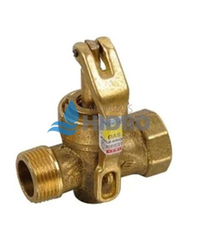 LLAVE GAS 3/4" CANDADO M-H