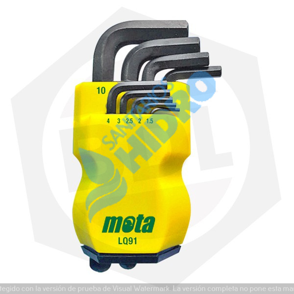 LLAVE ALLEN CORTA 9PZS MOTA