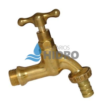 CANILLA 1/2" BRONCE CON MANGA