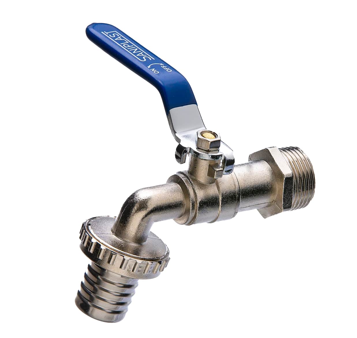 CANILLA 1" ESFERICA METAL SANIPLAST