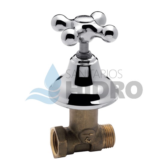 LLAVE PASO 1/2" HIERRO C/CAMP M-H