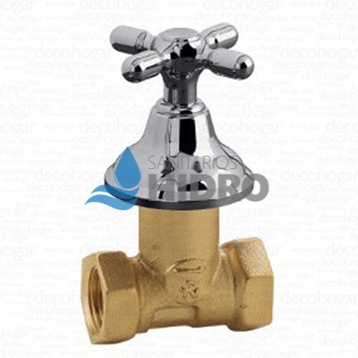 LLAVE PASO 1/2" HIERRO C/CAMP H-H