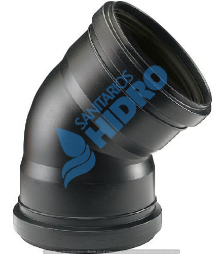 CODO DURATOP 50 A 45º H-H