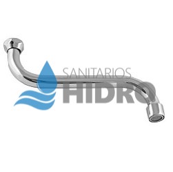PICO "S" BAJO PARED ACERO INOXIDABL