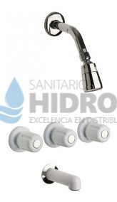 DUCHA ACQUA CON TRANSF BLANCO PVC