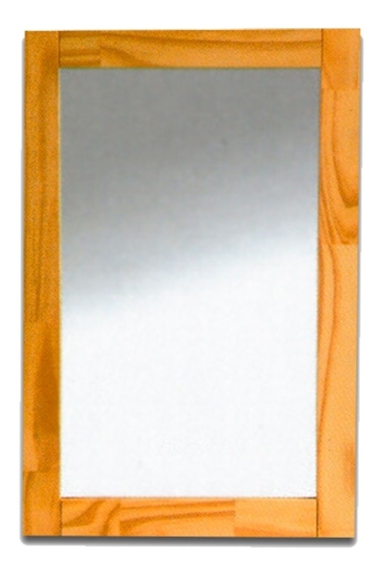ESPEJO MADERA MACIZA 59X39CM NAT(5)