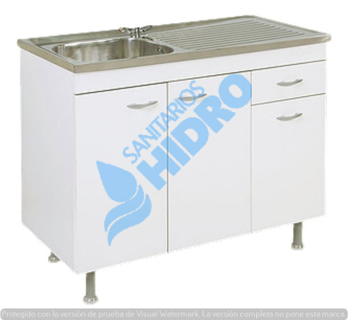 BAJO MESADA TRENTO B.ACERO 50X100CM