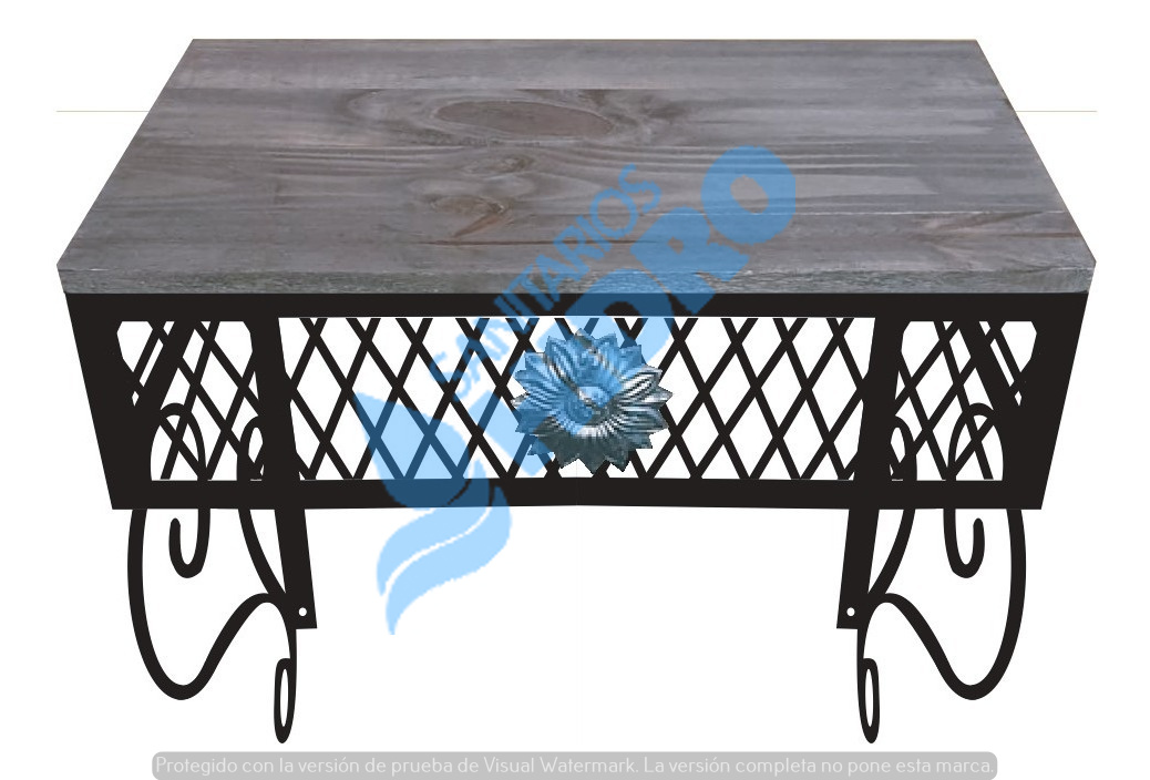 VANITORY HIERRO T. MADERA 50 COLGAR