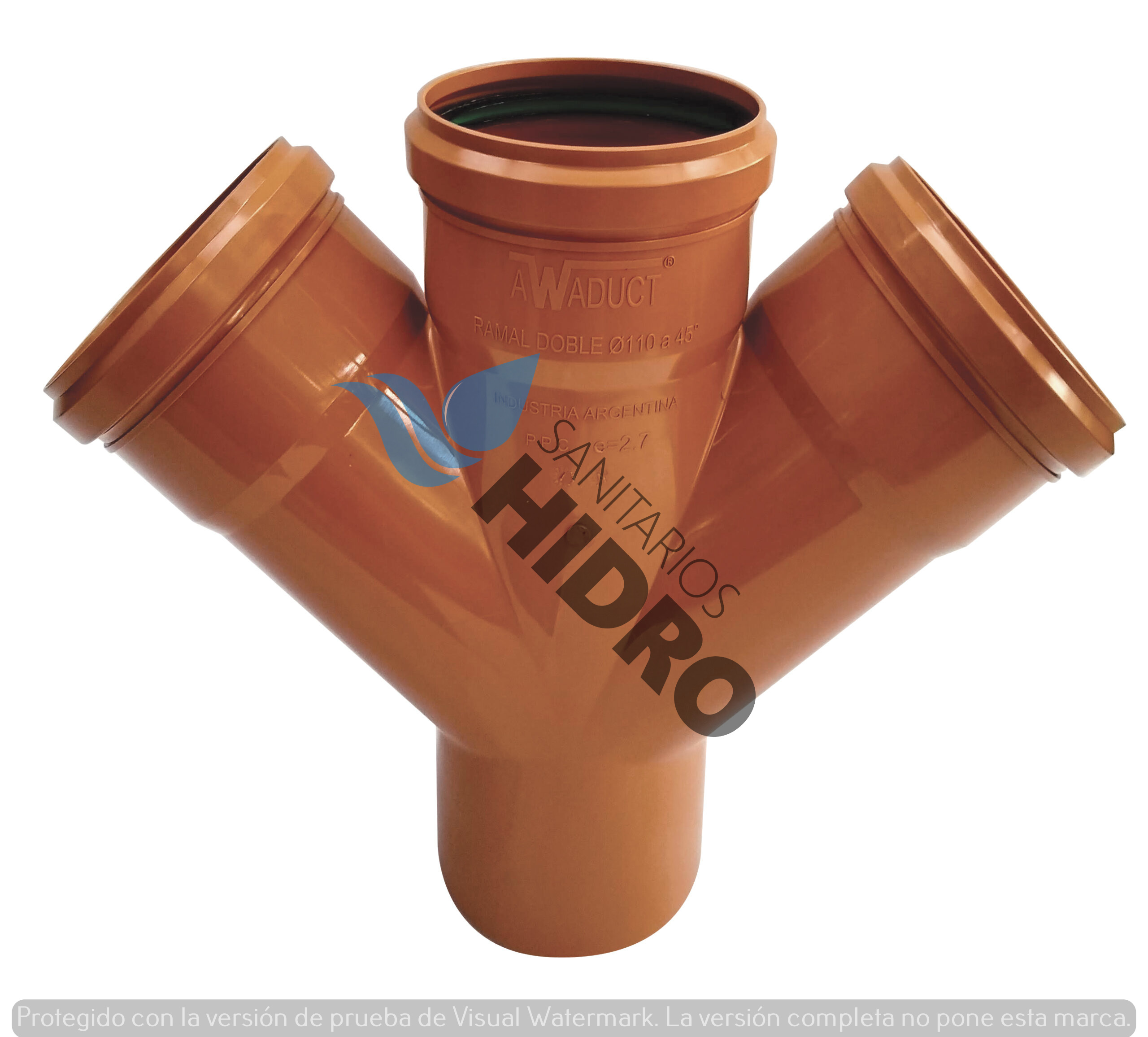 RAMAL AWADUCT 110X110 45ºH-H DOBLE