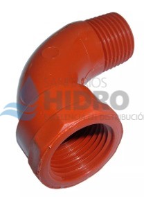 CURVA PPN 1" A 45° M-H