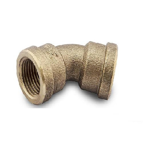 CURVA BRONCE 1" H-H 45°