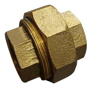 UNION DOBLE BRONCE 1"