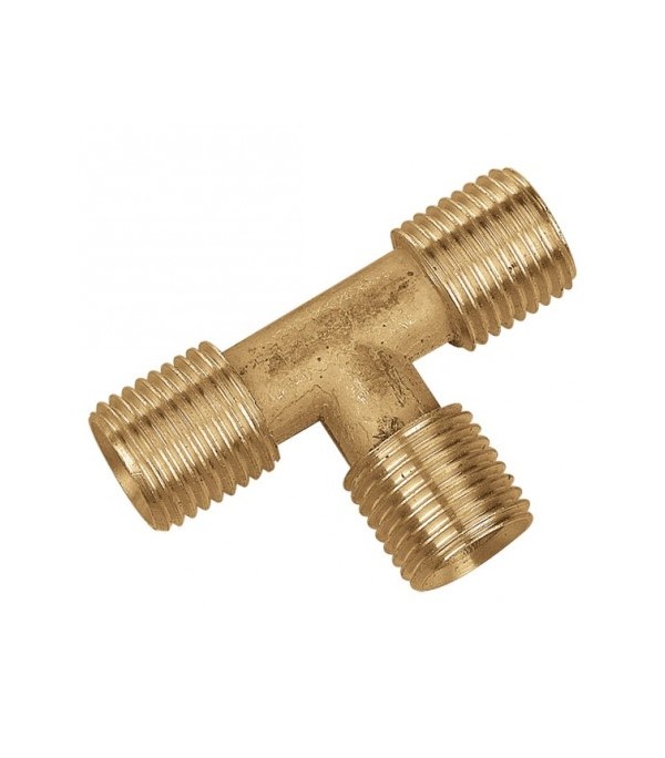 TEE BRONCE 3/8" ROSCA M-M