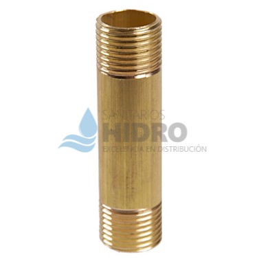 NIPLE BRONCE 1/2" X 20 CM.