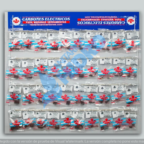EXHIBIDOR CARBONES 40 (3PARES C/U)