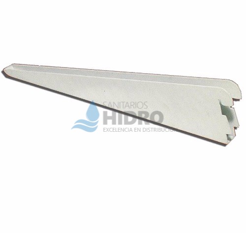 MENSULA DOBLE 0.27MTS. BCO.(20U)