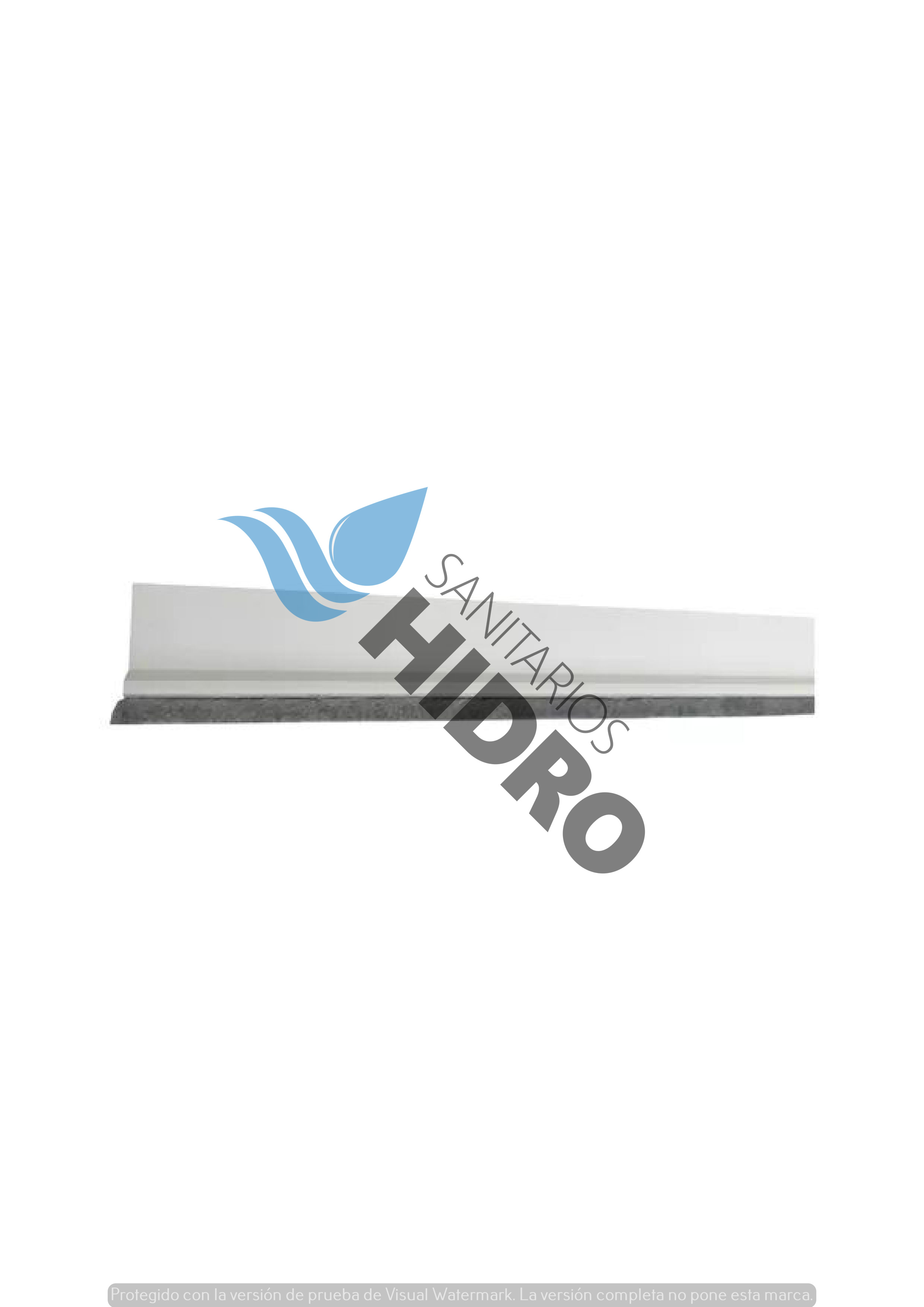 ZOCALO PVC CEPILLO 100CM BCO-GRIS