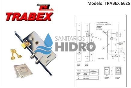 CERRADURA TRABEX DE SEG 6625  (1U)