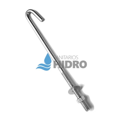 GANCHO "J" 3/8X10 ZINC. /250X9.54/