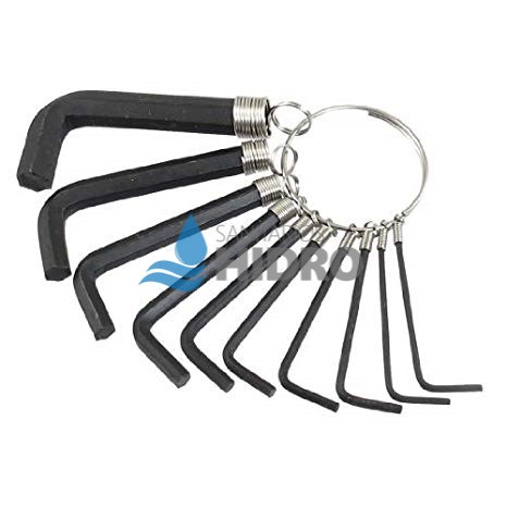 LLAVE ALLEN EN MILIMETROS 10PZ LLAV