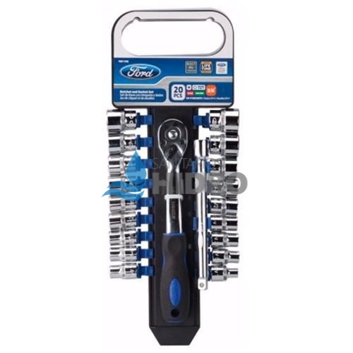 LLAVE CRIQUE 20PZS 3/8" MM/PUL FORD