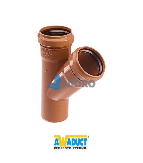 RAMAL AWADUCT 110X110 A 45°COMP.
