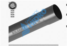 CAÑO SOLDAR #50MMX6MTS.(5U)PVC K10